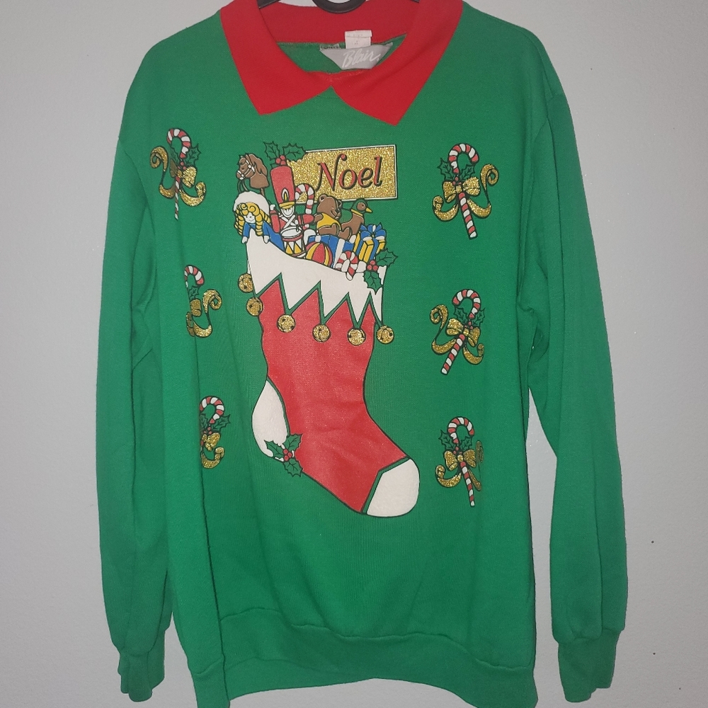 Vintage Blair Christmas sweater Made In USA size large
